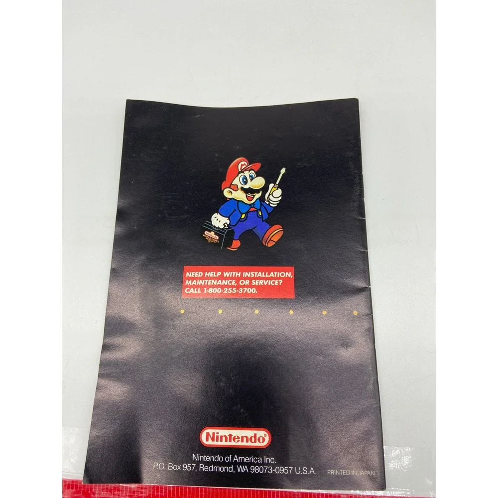 Nintendo SNES Instruction Manual and Precautions Booklet Gray HW A SNS USA 2